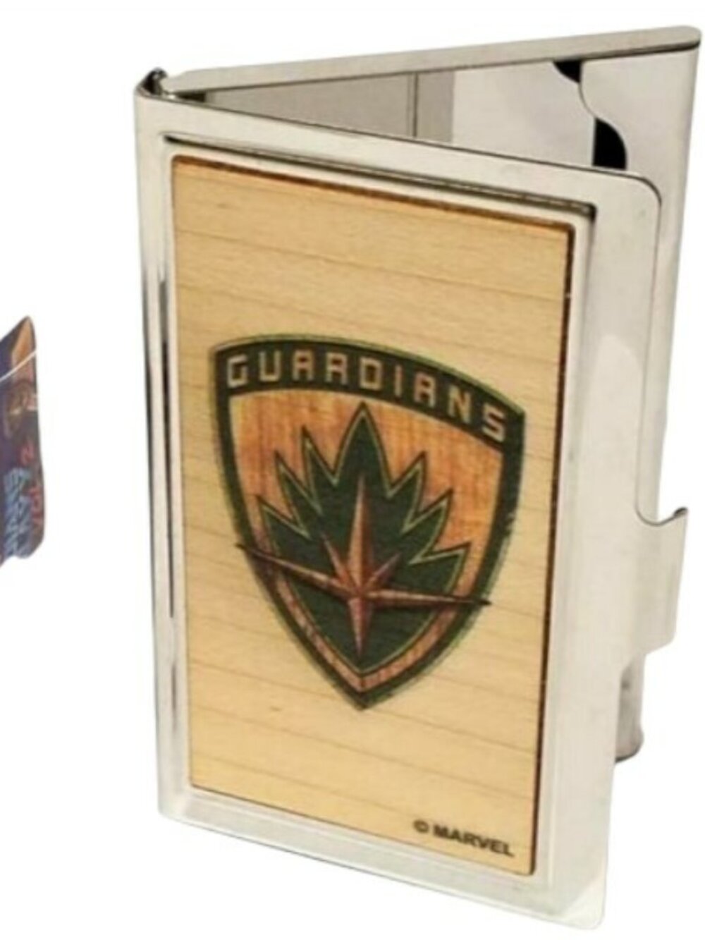 Marvel Guardians of the Galaxy Vol. 2 Stainless Steel Business Card Holder NWT